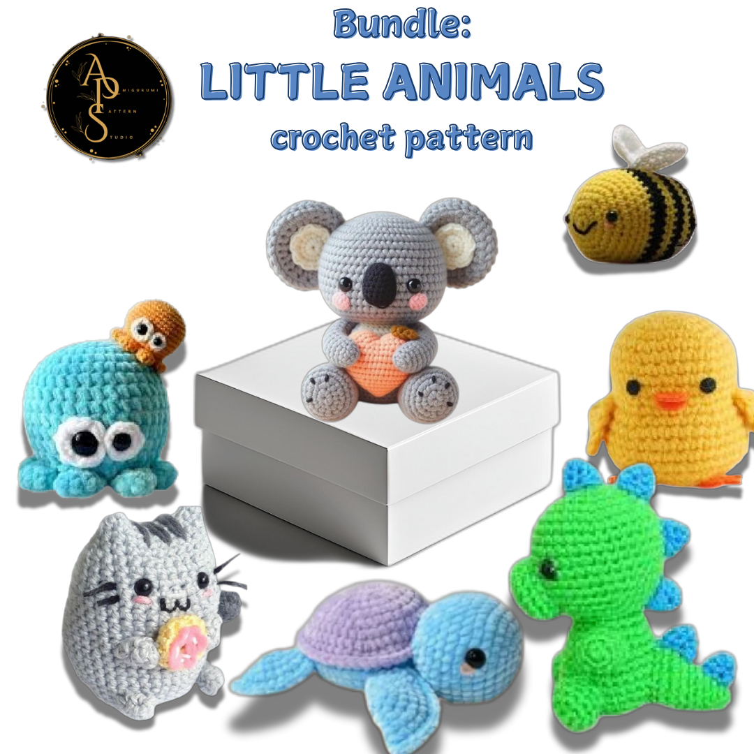 Beginner’s LITTLE ANIMALS Amigurumi Bundle