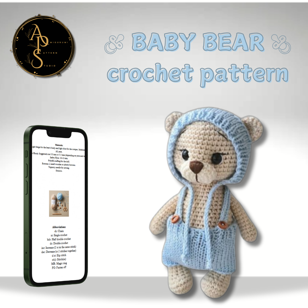 BABY BEAR crochet pattern