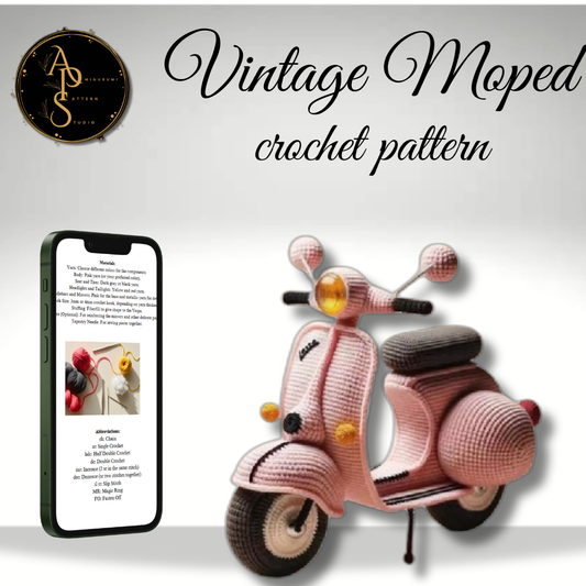 VINTAGE MOPED crochet pattern