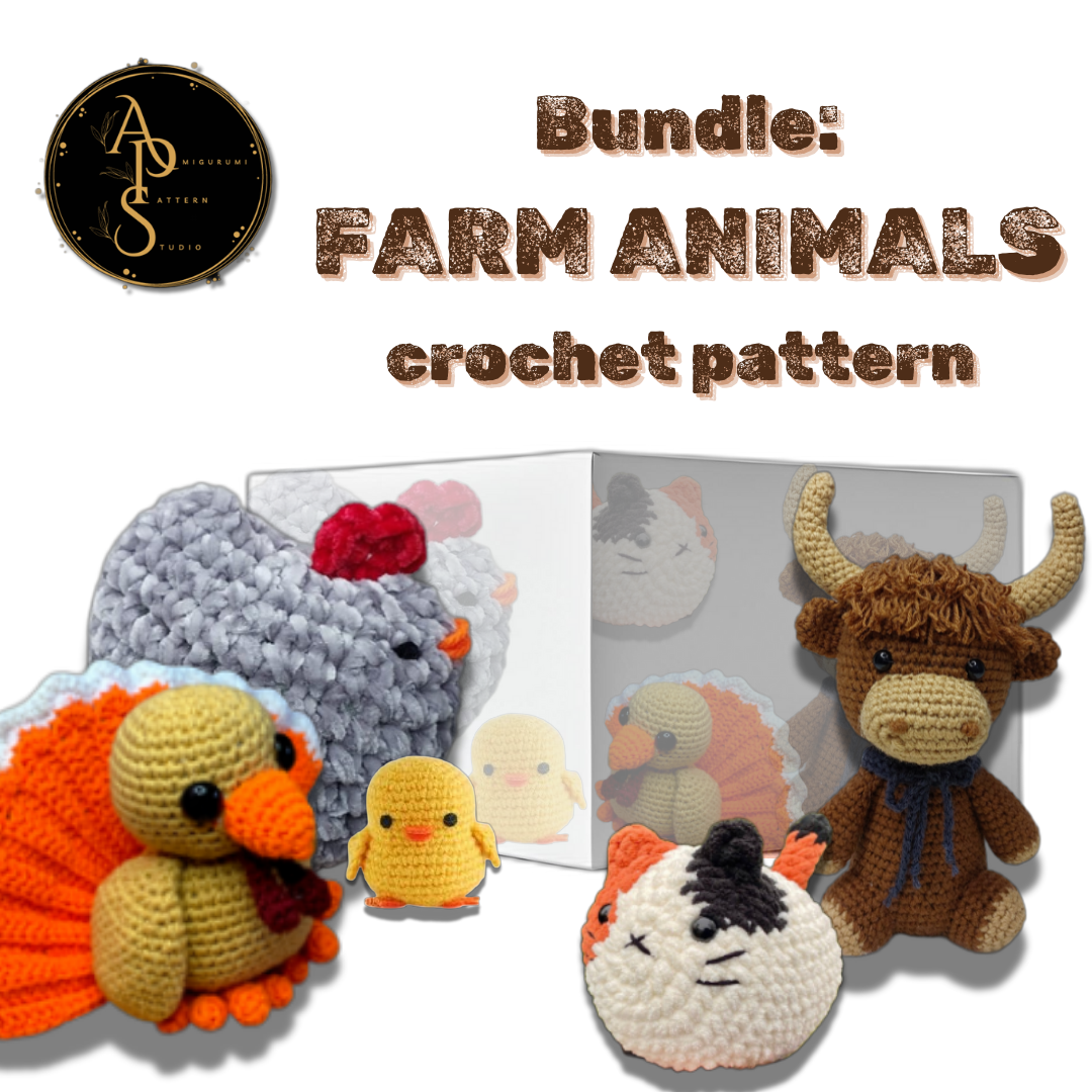 FARM ANIMALS Amigurumi Bundle