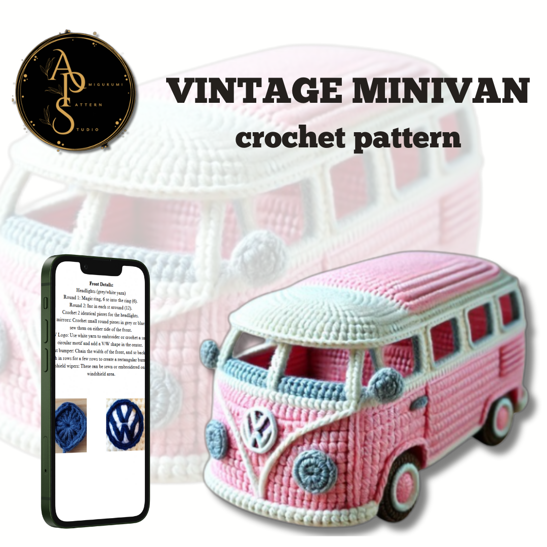 VINTAGE MINIVAN crochet pattern